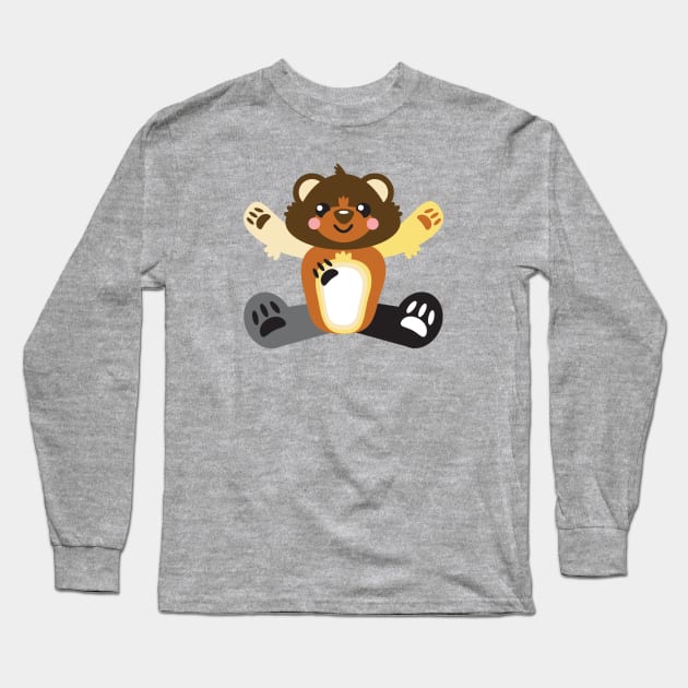 Bear Pride Flag Teddy Bear Long Sleeve T-Shirt by CKline